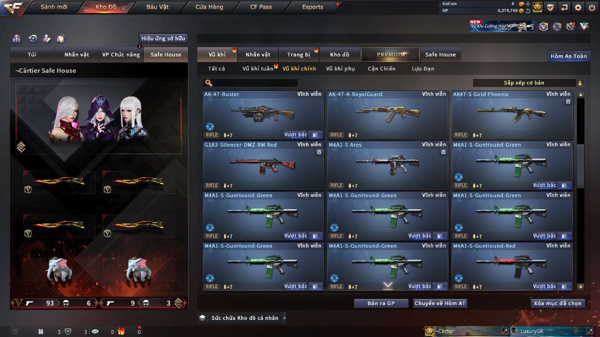 shop acc cf uy tin gia re